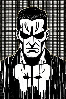 punisher sku;; in the style of Hiroshi Nagai