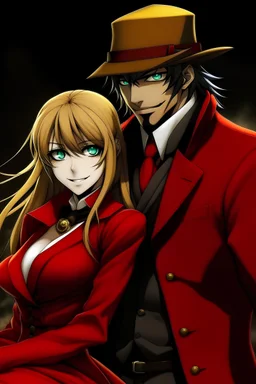 Captain and Victoria Seras from Hellsing as a couple