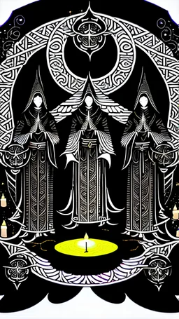 Delve into the mysterious and enigmatic world of the occult with a captivating digital illustration that explores esoteric symbols and mystical elements. Create a scene where an occult practitioner, adorned in intricate robes and surrounded by Pisces symbols, performs a ritual in a dimly lit chamber. The atmosphere is charged with mystical energy, as candles cast flickering shadows and the air is heavy with incense. Intricate sigils and symbols adorn the walls, while ancient grimoires and spell