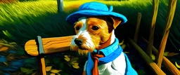 igual pero pintado con trazos estilo Van Gogh