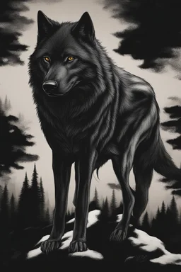 jet black wolf