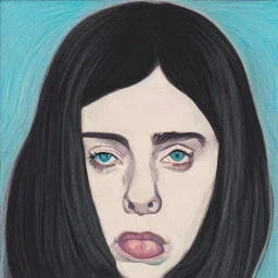 Billie Eilish portrait by picasso