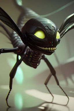 Insect Alien, dark, concept art, smooth, extremely sharp detail, finely tuned detail, ultra high definition, 8 k, unreal engine 5, ultra sharp focus, fantasy