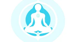 Craft an icon for Prana Breathwork, blending elements of conscious breathing and ice immersion. Use fluid lines to illustrate breath flow, potentially forming a simple, raised human figure for expansion. Integrate a crystalline shape to represent ice immersion. Opt for a color scheme of light blue, mint green, and white for tranquility, balance, and purity. Aim for an icon that conveys the essence of continuous breath cycles, embodying Prana Breathwork's holistic well-being approach. Ensure simp