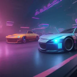 Cyberpunk Hyper cars,perfect composition, hyperrealistic, super detailed, volumetric lighting, dramatic lighting, 8k, high quality, trending art, trending on artstation, sharp focus, studio photo, intricate details, highly detailed,film photography, dslr, cinema4d, studio quality,nightclub lighting,octane render, by greg rutkowski