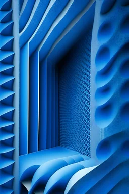 a picture about sound insulation in blue