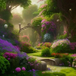 pixar style, volumetric summer garden environment and background, realistic painting of handbag, looking excited, volumetric lighting, dramatic lighting, detailed digital painting, extreme dense and fine fur, anime, ornate, colour-washed colors, elegant, small minutiae, tiny features, particulars, centered, smooth, sharp focus, renderman gofur render, 8k, uhd, detailed eyes, realistic shaded volumetric lighting, sunlight caustics, backlight, centered camera view