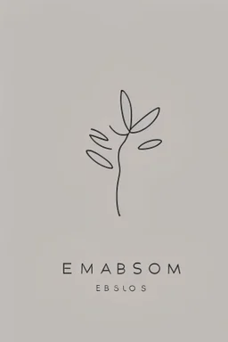crée un logo simple, stylisé et minimaliste pour une coach, avec le nom Emma Blossom, qui accompagne les gens pour réaliser leur rêves et leurs projets