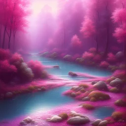 Pink river