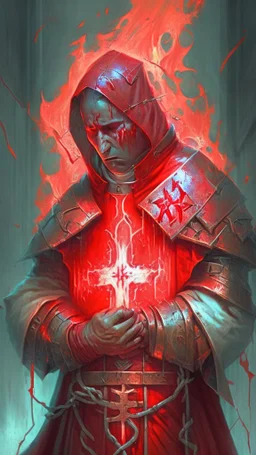 hurt cleric, red energy