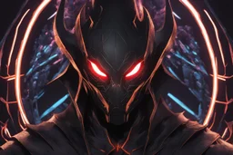 grendel in 8k solo leveling shadow artstyle, spider model, neon effect, magic circle, full body, apocalypse, cover eyes, intricate details, highly detailed, high details, detailed portrait, masterpiece,ultra detailed, ultra quality