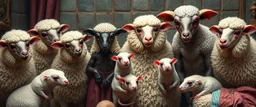 all soap operas ever made in one picture, but with alien sheep rats
