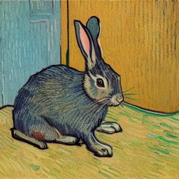 rabbit inside the jailhouse van gogh