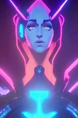 create logo for Utilize a combination of vibrant neon colors reminiscent of the Tron universe. Blues, cyans, magentas, and electric greens can be primary choices. This color scheme will evoke the sci-fi and tech aesthetics associated with animation and VFX.