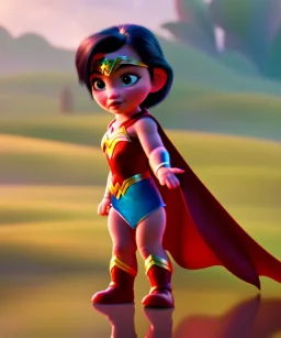 Baby wonder women, full body, bokeh