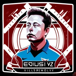 Elon Musk in a referee jersey with the Twitter logo officiating for a soccer match at Wembley Stadium