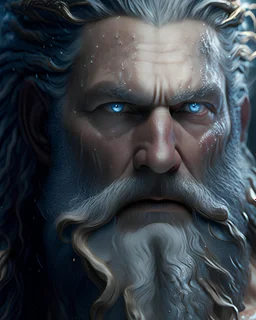 Human version of Zeus hyper-realistic hyper-detailed 8k artwork