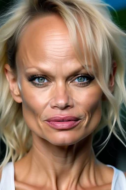 pamela anderson with huge forehead