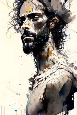 Perfect centralization, coelho (franco)de Donnie, Standing position, beleza abstrata, Centrado, looking at the camera, Facing the camera, nearing perfection, Dynamic, altamente detalhado, liso, foco nítido, 8k, high-definition resolution, illustration, arte de Carne Griffiths e Wadim Kashin, fundo branco