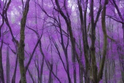 purple trees