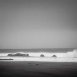 loneliness, emptiness, darkness, remoteness, cliff face on the coastline, storm waves