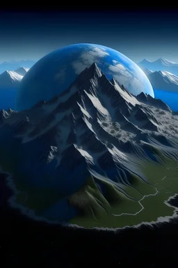 the earth as a mountain