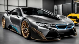 BMW I8 MANSORY Fused with Lamborghini Veneno, Super Detailed, desktop wallpaper, 4K
