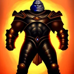 ultra detailed fullbody portrait of Darkseid ,wearing Armor, extremely detailed digital painting, extremely detailed face,crystal clear eyes, in the style of robert e howard and pablo oliveira and Ken Kelley and Keith Parkinson , mystical colors, perfectly centered image, perfect composition, rim light, beautiful lighting,8k, stunning scene, raytracing