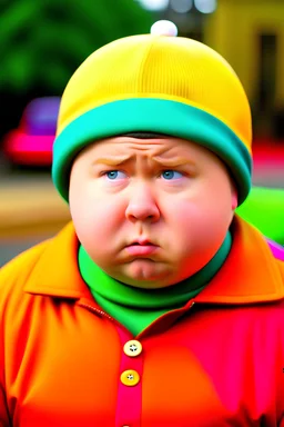 Eric Cartman as a real life person, retro photo