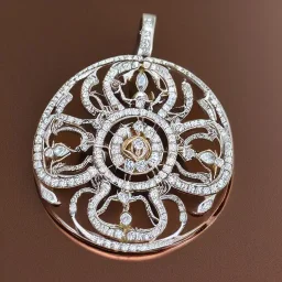 diamond pendant, art noveau, filigree, floral, breathtaking, highly ornate, delicate, intricate, photorealistic, high fashion, fine jewellery, luxury, designer