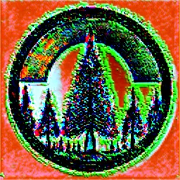 woods pine tree icon