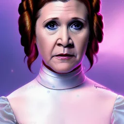 [[extrem stunning photorealistic Carrie Fisher as Princess Leia]] :: [[photorealistic hazel iris, short hair, head and shoulders portrait, 8k resolution photorealistic portrait by Greg Rutkowski, dynamic lighting, hyperdetailed, intricately detailed, triadic colors]]