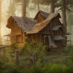 a old house in the forest, Realistic, Hyper-detailed, Insane details, Full Portrait, American Plain, Intricate details, Beautifully color graded, Unreal Engine, DOF, Super-Resolution, Megapixel, Cinematic Lighting, Anti-Aliasing, FXAA, TXAA, RTX, SSAO, Post-Production, CGI, VFX, SFX, Insanely detailed and intricate, Hyper maximalist, Hyper-realistic, Super detailed, Photography, Hyper-realistic, Volumetric, Photorealistic, ultra photoreal, ultra-detailed, intricate details, 8K, Super detailed