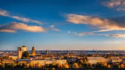 desktop wallpaper ,Germany,Berlin city sight seeing ,blue sky nice clouds,golden hour