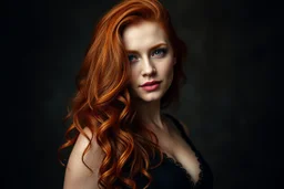 Cree l image d une femme rousse séduisante, forte et bienveillante