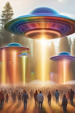 ufos rainbows