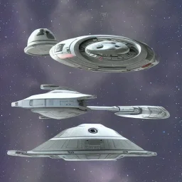 spaceships mix of star trek and star wars