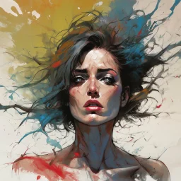 woman head explodingi Alex Maleev