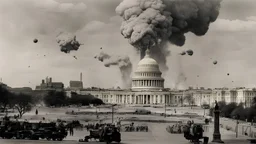 Washington D.C getting bombeb by many bombs