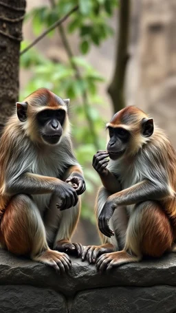 There monkeys doing See no evil talk no evil hear no evil