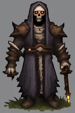 pixel undead soul sprite for pixel game in the medieval style side view idle animation. --ar 9:16