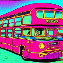 psychedelic bus by jim woodring