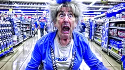 psycho lady shopping at lowes