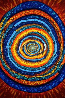 I'm falling down the spiral destination unknown; multi-dimensional symbolic cymatic art