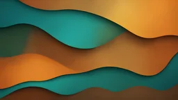Orange teal blue green brown yellow bronze grainy background abstract colors wave banner design copy space