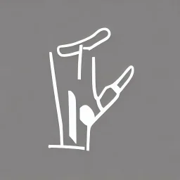 a simple logo of an hand with thumb up, line, flat, vector icon