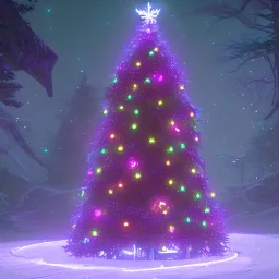 A magical warlock Christmas tree