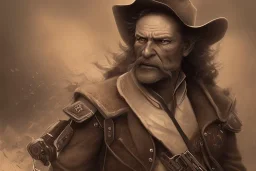 old RUGED cowboy face