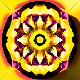 yellow kaleidoscope