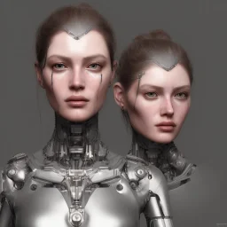 wonderfull portrait woman robot, intricate, sci-fi, cyberpunk